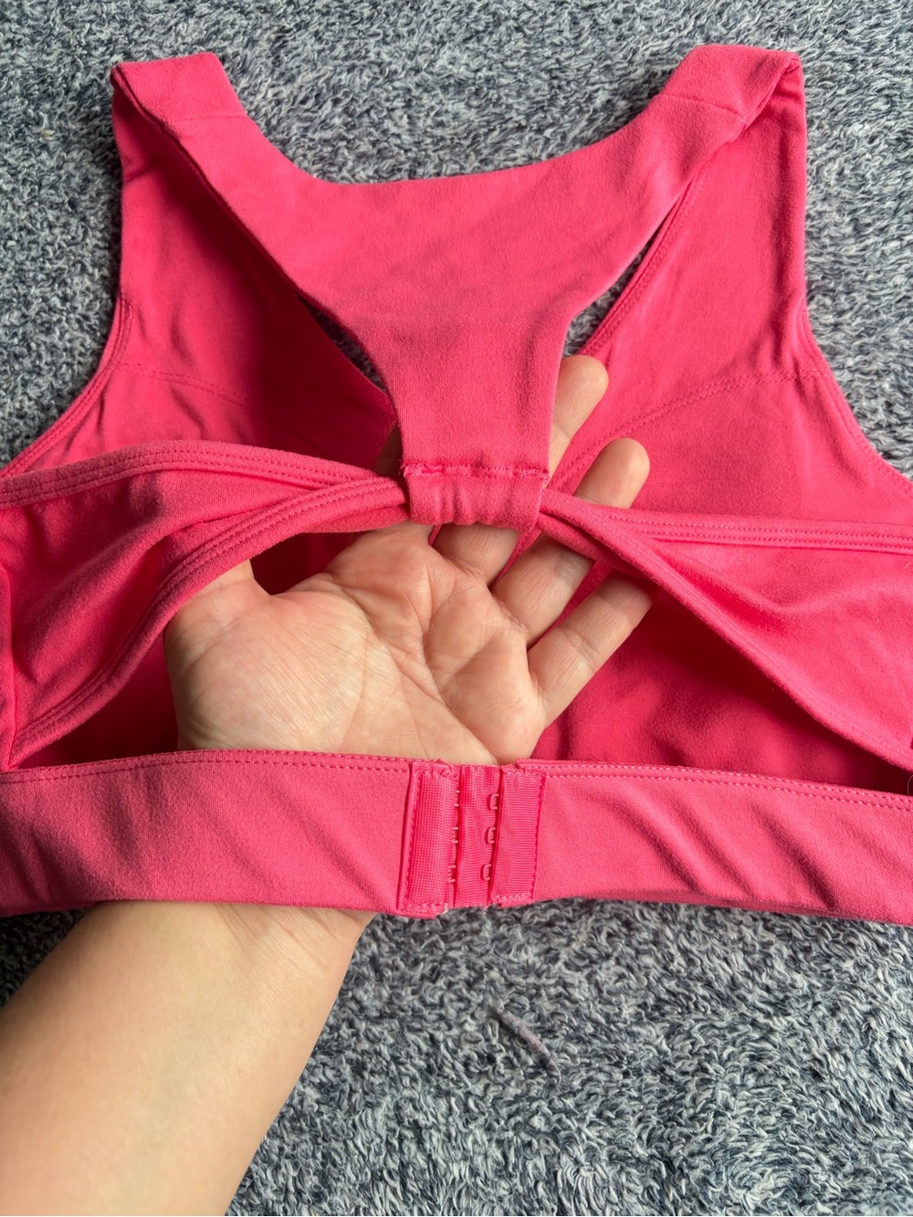 Kyodan Coral-Pink Racerback Sports Bra - Picture 4 of 5